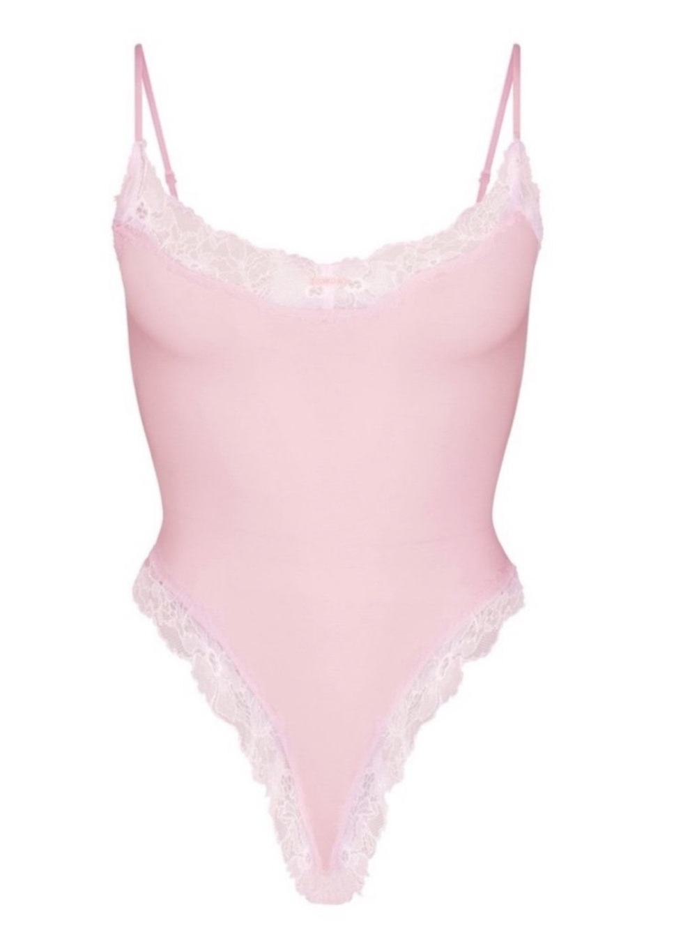 SKIMS Fits Everybody Lace Cami Bodysuit | Cherry Blossom | Size L
